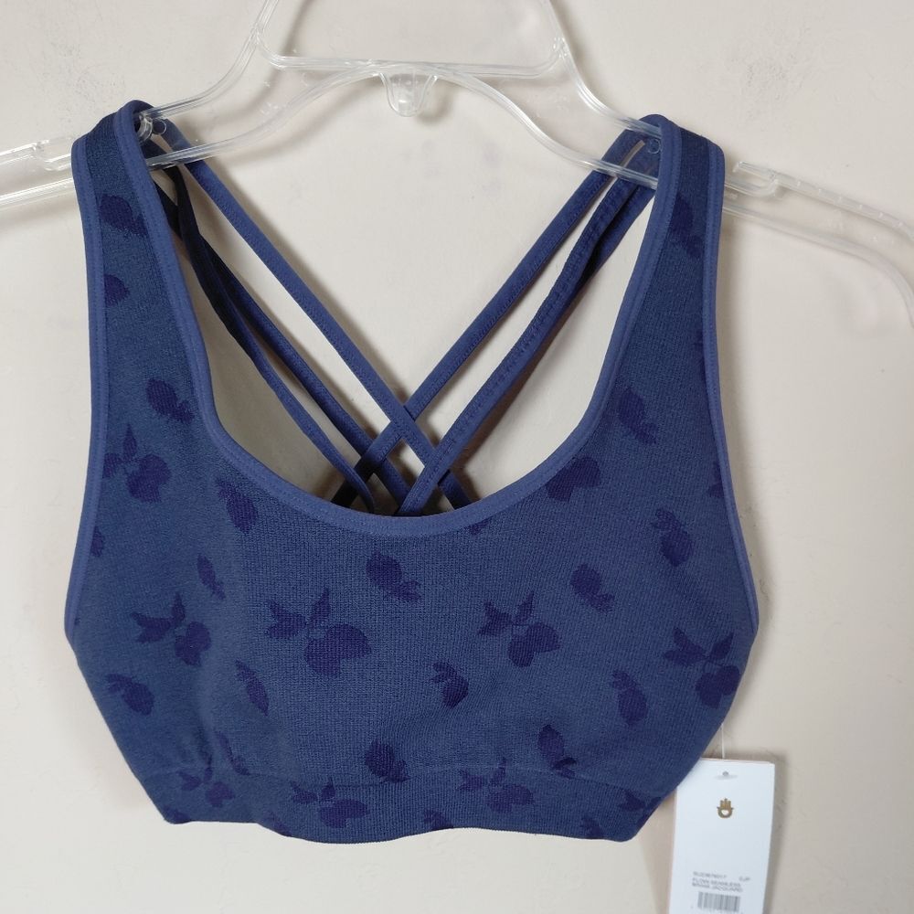 Spiritual Gangster Flow Seamless Brami In A Jacquard Print Size XS/S